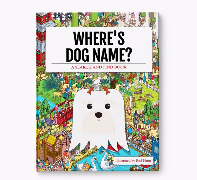 Personalised Where's {dogsName} Book